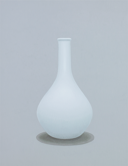 Takanobu KOBAYASHI Vessel - white bottle, 2023, oil on canvas